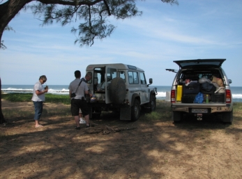 Lunch on Xai Xai beach
